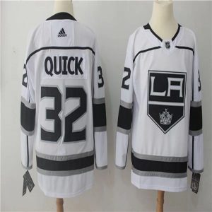 Kinder Los Angeles Kings Eishockey Trikot Jonathan Quick #32 2018-19 Weiß Authentic